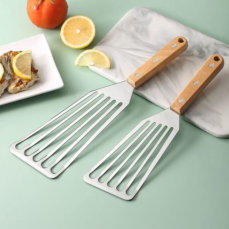 Wooden Handle SS BBQ Fork
