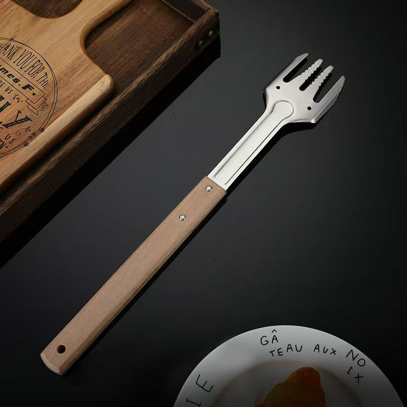 Wooden Handle Dinner Fork