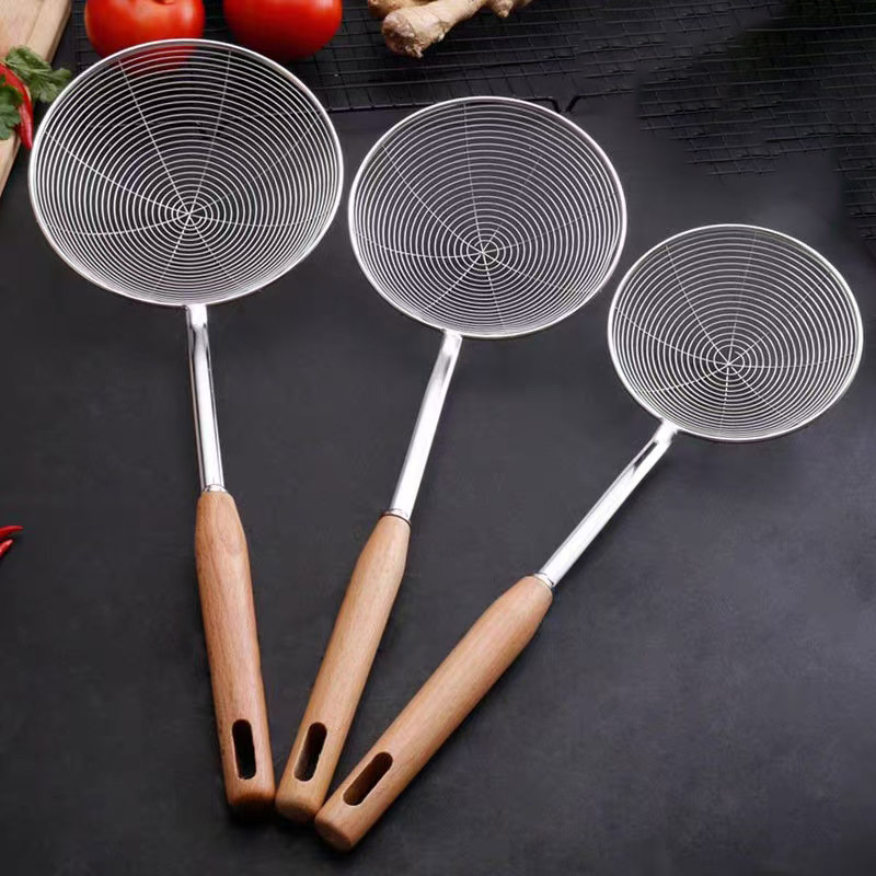 3pcs Wooden Handle Wire Skimmer Set