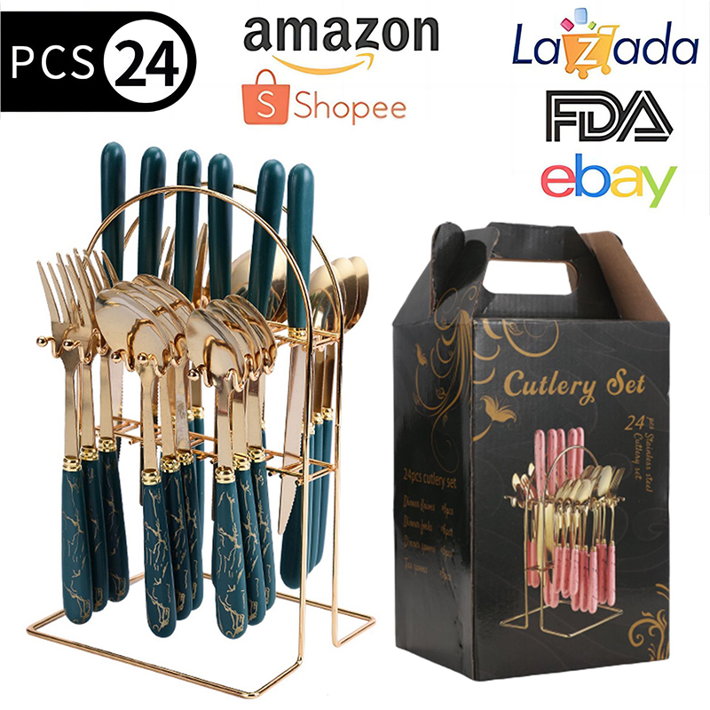 Luxury Cutlery Gift Set with Rack