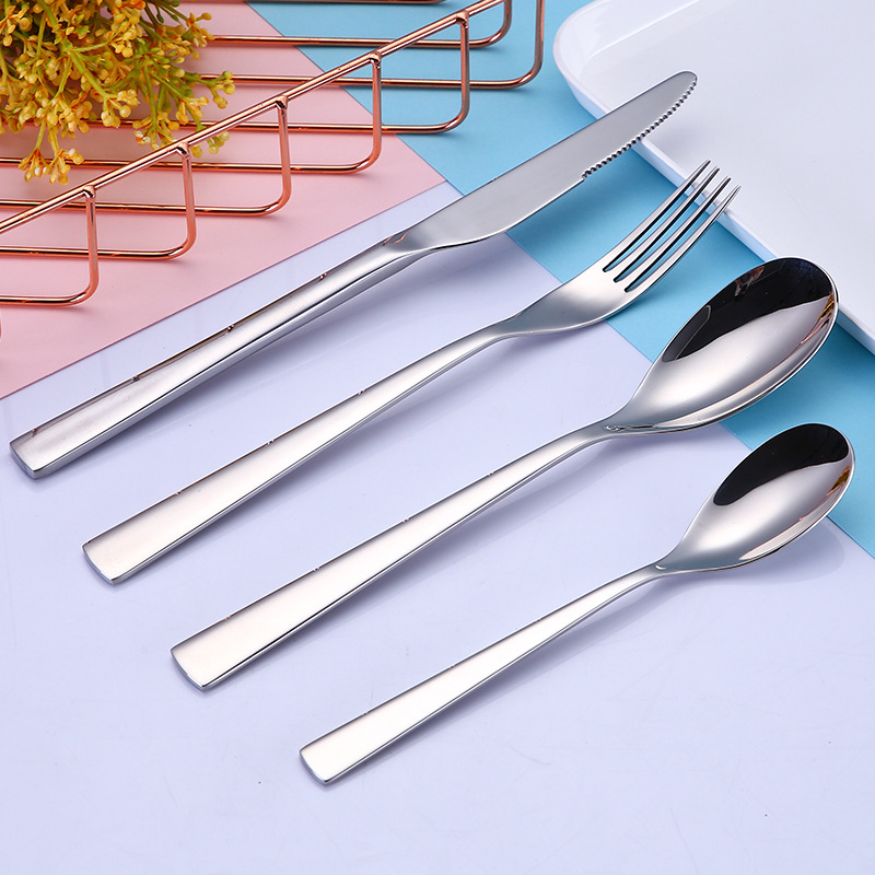 Polished Silver Cutlery Set